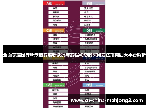全面掌握世界杯预选赛最新战况与赛程动态的实用方法指南四大平台解析
